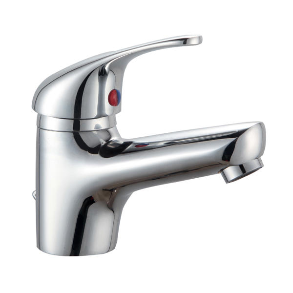 4166-30 Messing-Wasserhahn, Einhebel-Warm-/Kaltwasser-Waschtischmischer für Standmontage