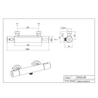 5012-20 Messing-Thermostat-Brausemischer