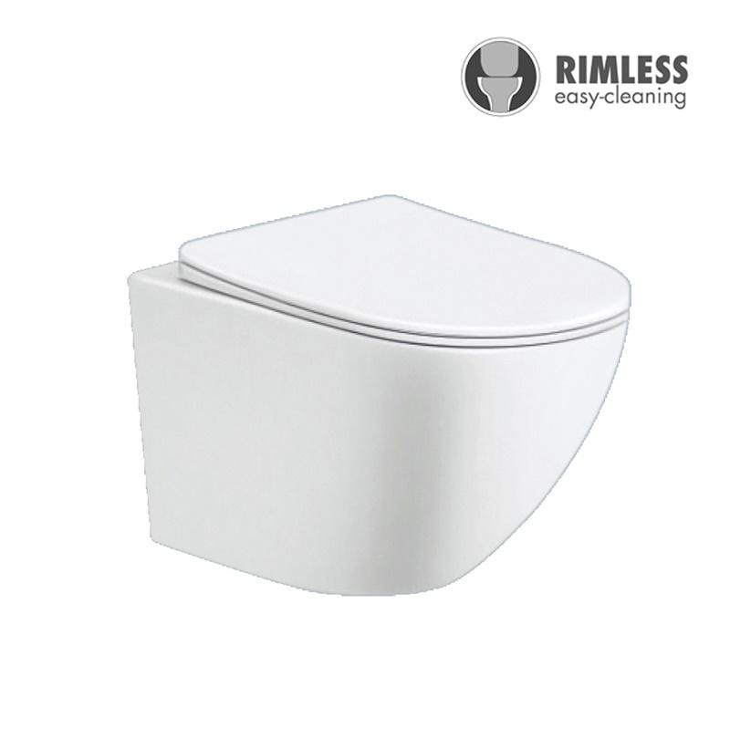 YS22216H Hängendes Keramik-WC, spülrandlos Wand-WC, Tiefspüler;