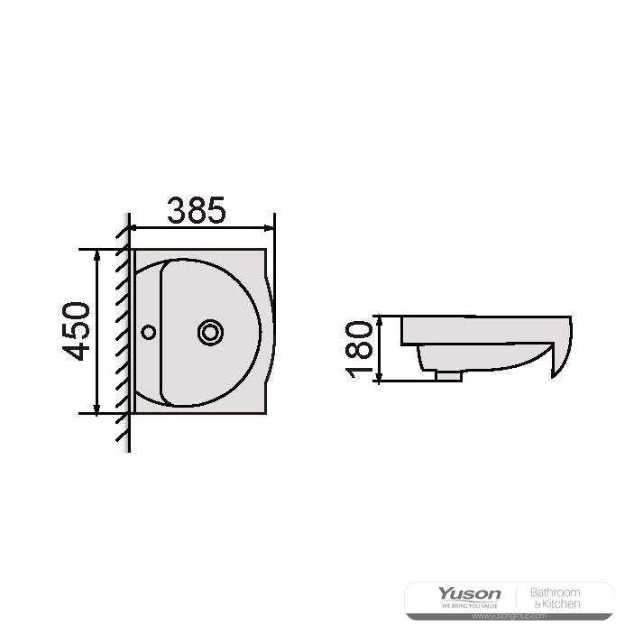 YS27201-45 Keramik-Schrankwaschbecken, Waschtischwaschbecken, WC-Waschbecken;