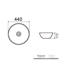 YS28403 Aufsatzwaschbecken aus Keramik, künstlerisches Waschbecken, Keramikwaschbecken;