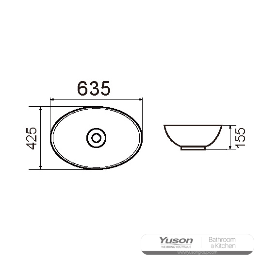 YS28416 Keramik-Aufsatzwaschbecken, künstlerisches Waschbecken, Keramikwaschbecken;