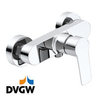 3187-20 DVGW-zertifizierter Messing-Einhebelmischer für Warm-/Kaltwasser-Wandbrause