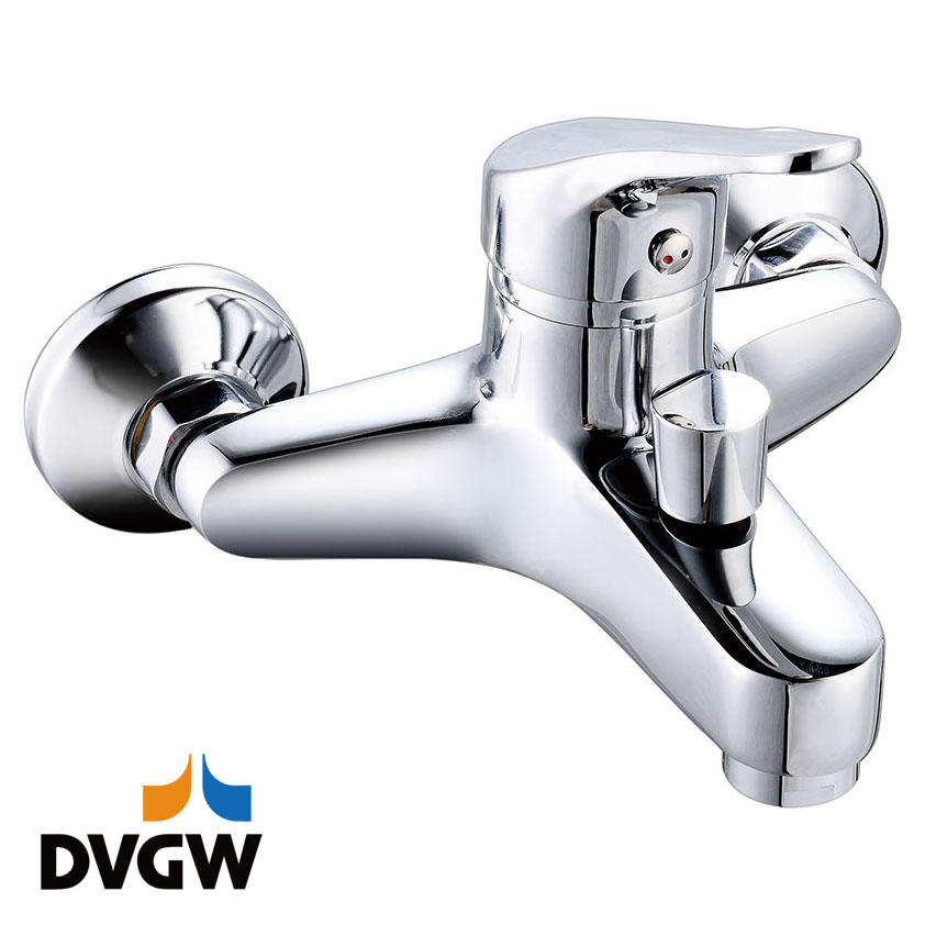 4135-10 DVGW-zertifizierter Einhebel-Badewannenmischer für Warm- und Kaltwasser aus Messing
