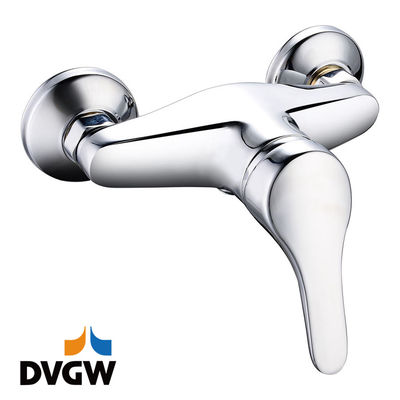 4135-20 DVGW-zertifizierter Einhebel-Brausemischer für Warm-/Kaltwasser aus Messing