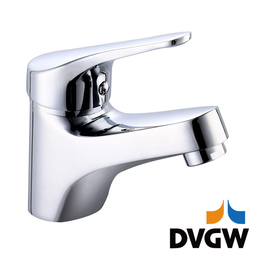 4135-30 DVGW-zertifizierter Einhebel-Waschtischmischer für Warm-/Kaltwasser aus Messing