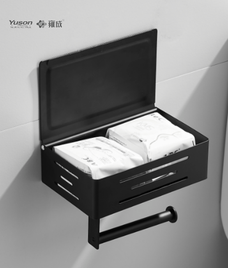18786C Schlankes Badezimmerzubehör, Toilettenpapierhalter, Toilettenpapierrollenhalter aus Zink/Messing/SUS, Wandmontage (Serie 18700)