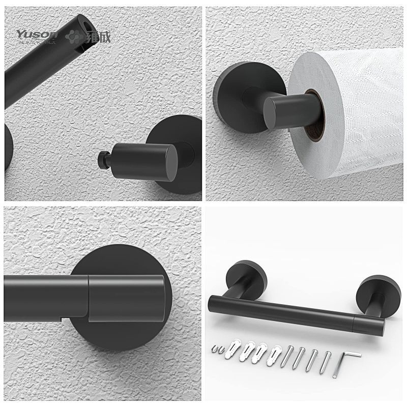 19286P Schlankes Badezimmerzubehör, Toilettenpapierhalter, Toilettenpapierrollenhalter aus Zink/Messing/SUS, Wandmontage (Serie 19200)