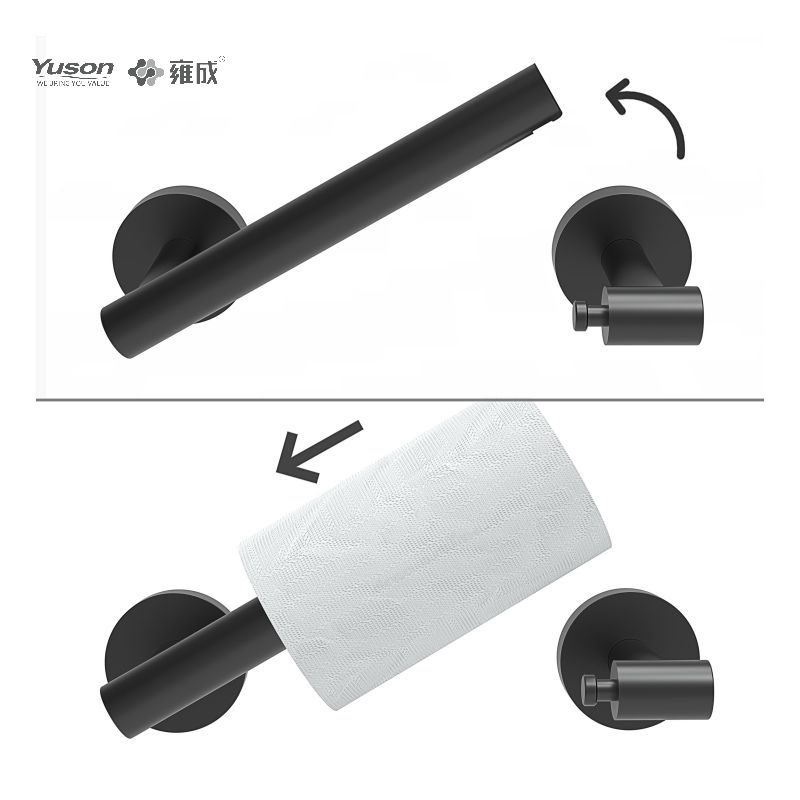 19286P Schlankes Badezimmerzubehör, Toilettenpapierhalter, Toilettenpapierrollenhalter aus Zink/Messing/SUS, Wandmontage (Serie 19200)