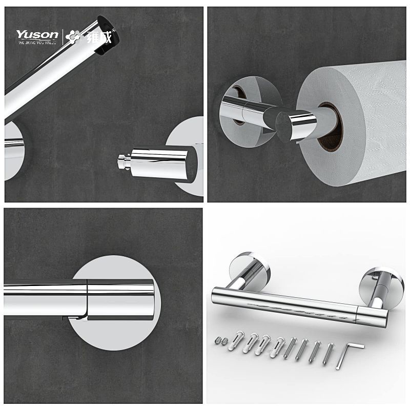 19286P Schlankes Badezimmerzubehör, Toilettenpapierhalter, Toilettenpapierrollenhalter aus Zink/Messing/SUS, Wandmontage (Serie 19200)